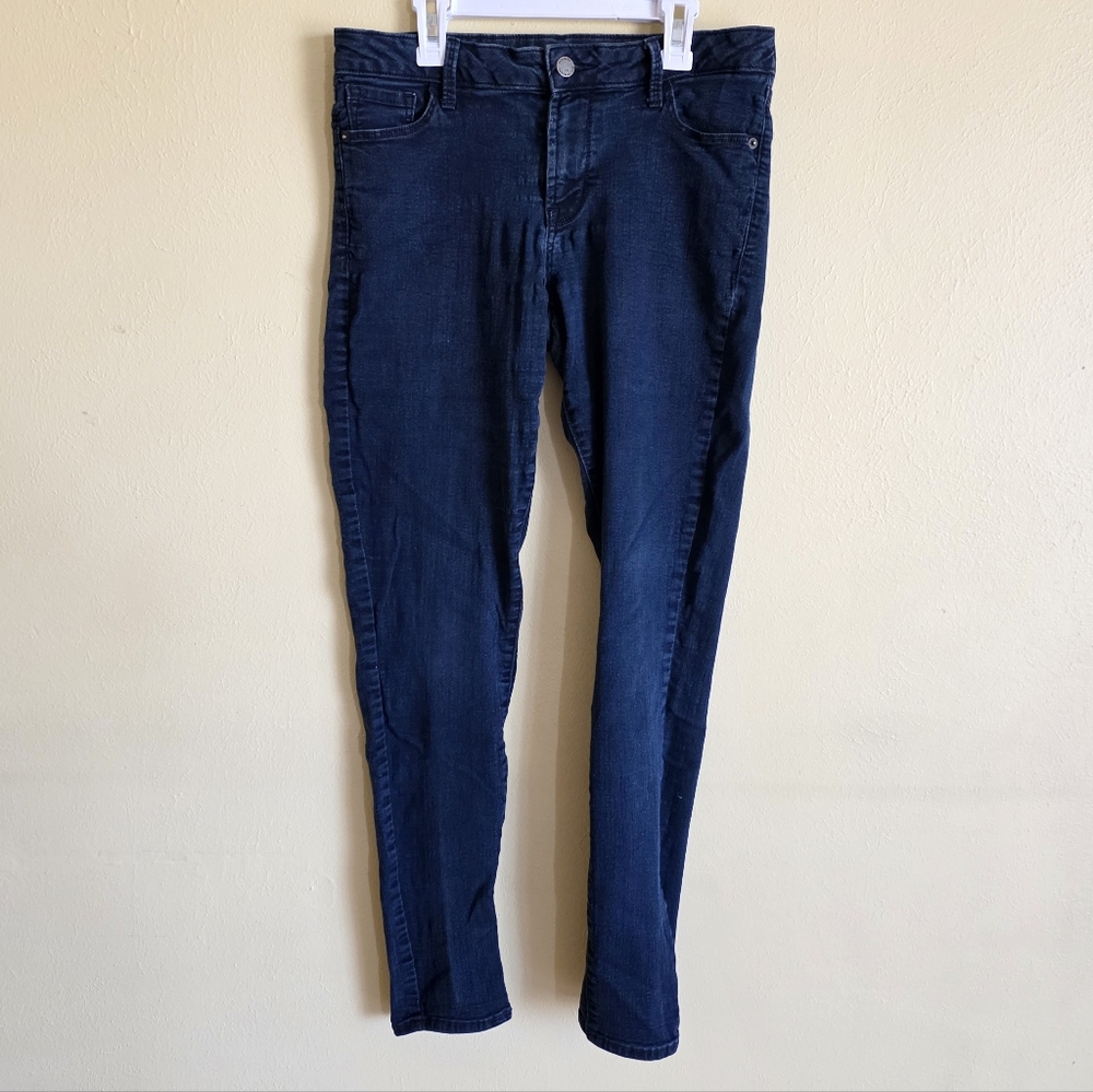 Old Navy Rockstar Low Rise Skinny Jeans Size 10 Long Dark Blue Denim